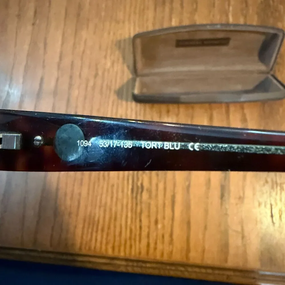 Adrienne Vittadini 1094 TORT BLU Eyeglass Frames 53-17-135 w/ Case